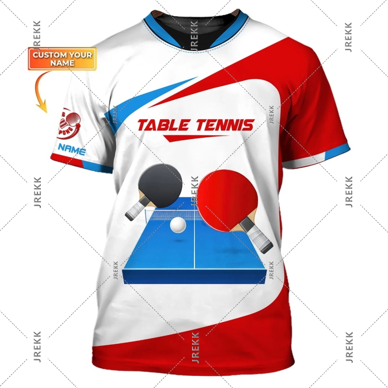 Table Tennis Name - Camiseta de tênis de mesa para