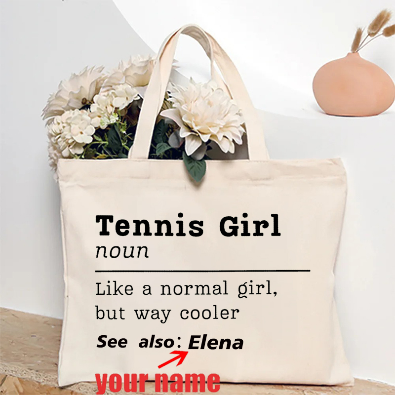 Table Tennis Name - Personalizado nome personalizado tênis lona sacola