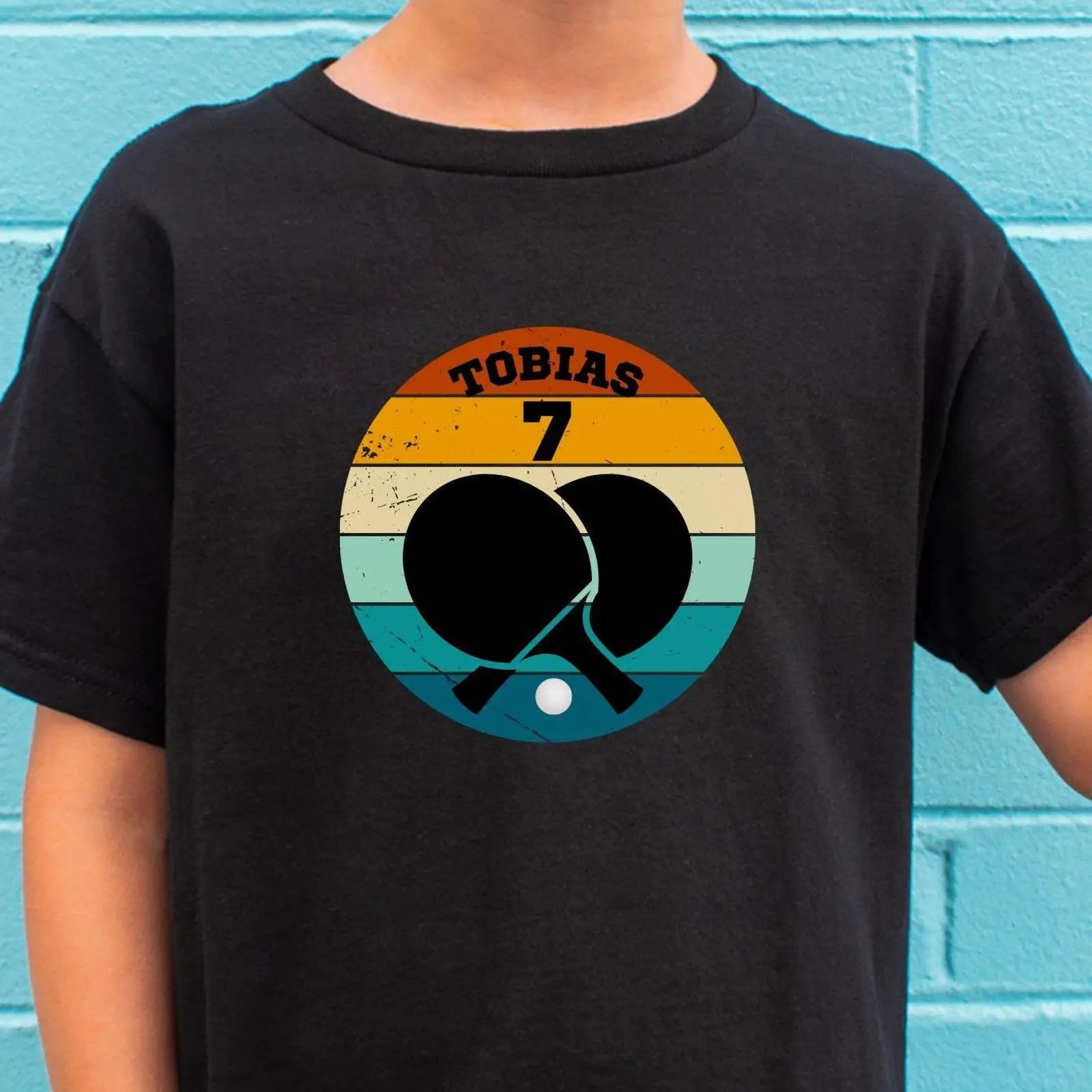 Table Tennis Name - Camiseta de aniversário de tênis de