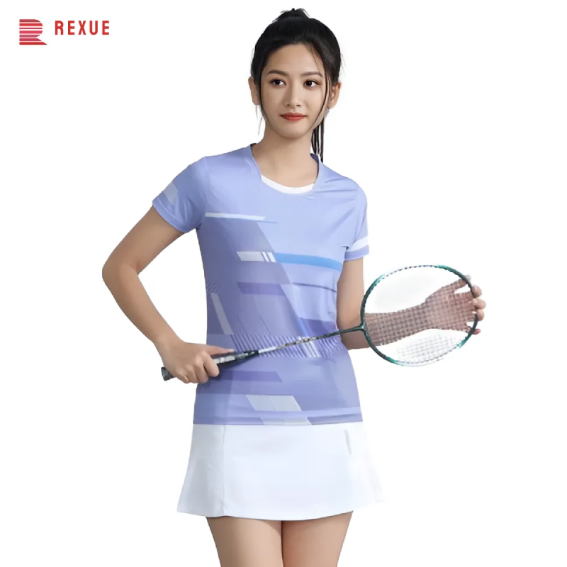 Table Tennis Shirt - Tênis de mesa feminino Badminton Camisa,