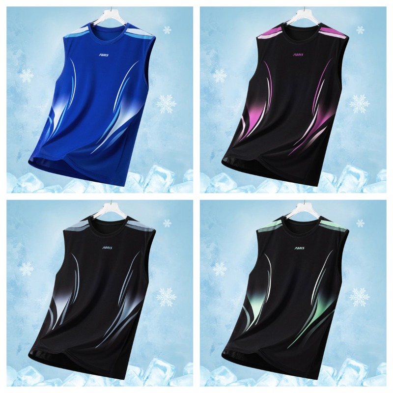 Table Tennis Shirt - Camiseta Masculina de Seda Gelada Solta