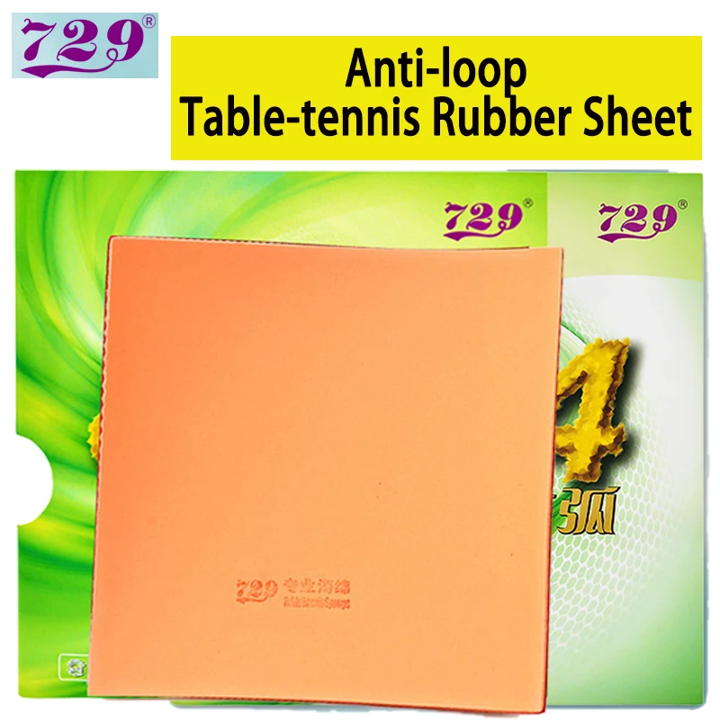 729 Amizade 804 Folha de borra - Table Tennis Rubber Anti Spin avaliação e preço