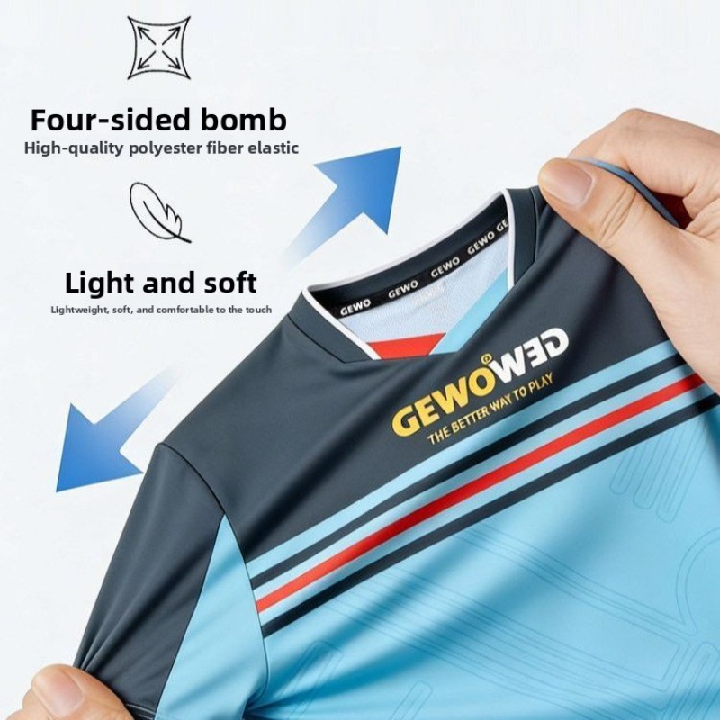 GEWO nova camiseta esportiva d - Table Tennis Shirt avaliação e preço