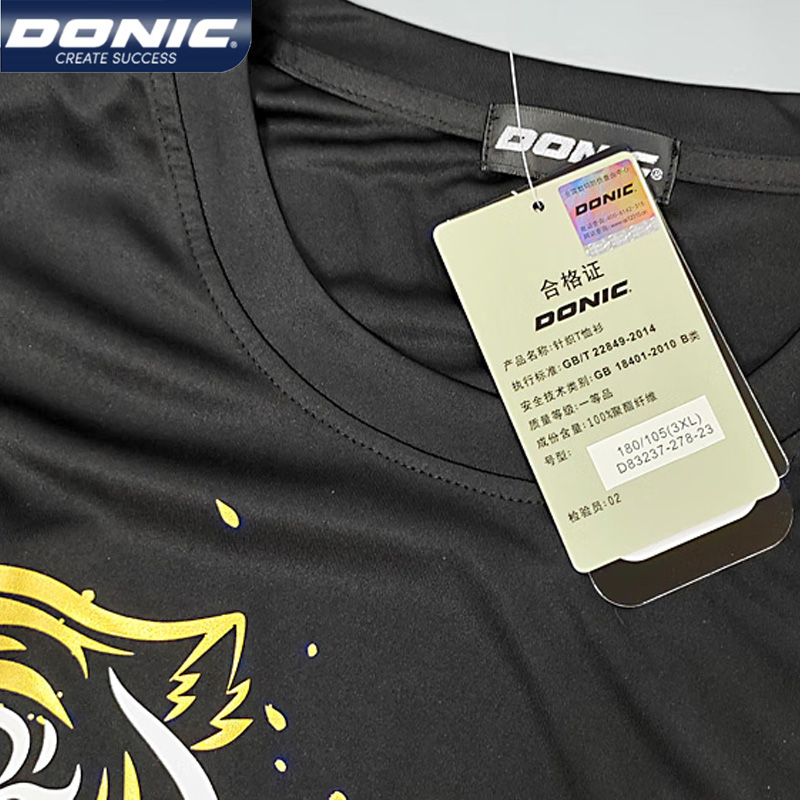 DONIC-Camisola de Ténis de Mes - Table Tennis Shirt avaliação e preço