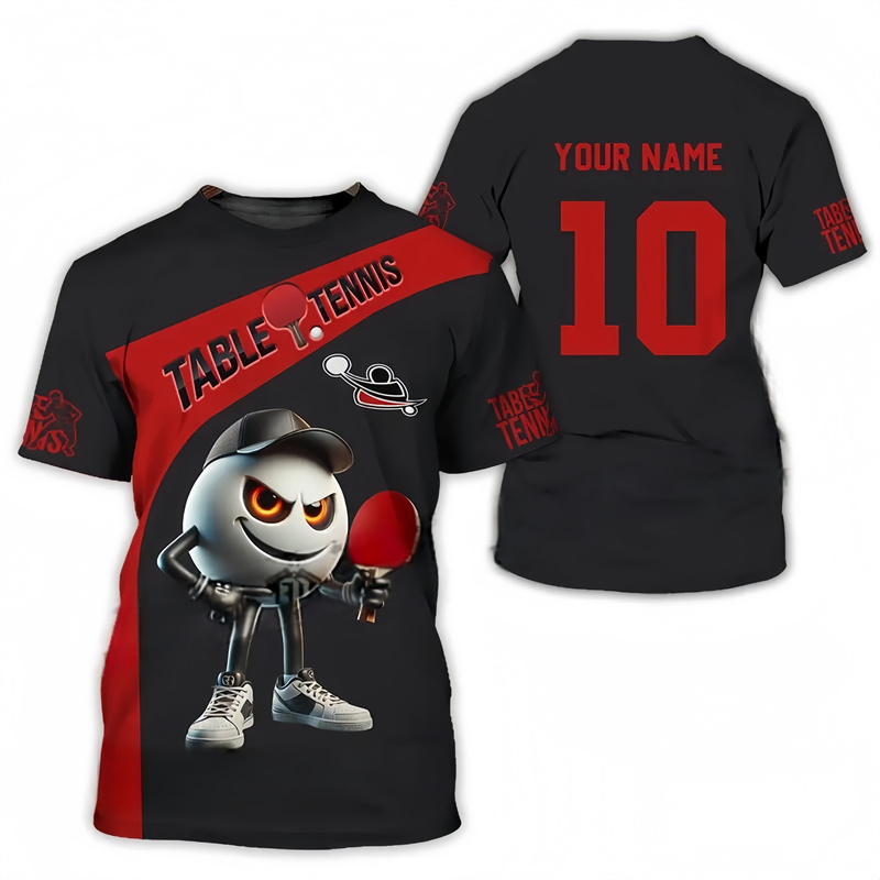 Camiseta masculina com padrão  - Table Tennis Name avaliação e preço