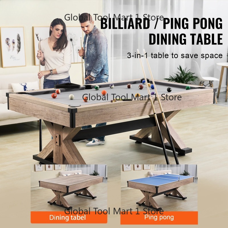 VEV-OR Mesa de Bilhar 3 em 1 d - Table Tennis Or Tennis Table avaliação e preço