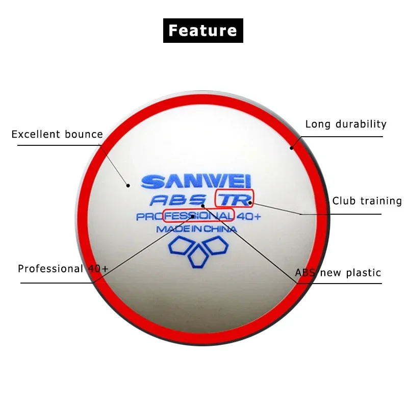 Bolas de Tênis de Mesa SANWEI  - Table Tennis Game Pc avaliação e preço