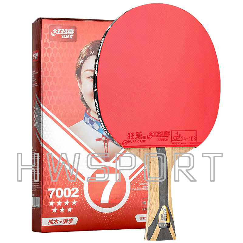 Original dhs 7 estrelas raquet - Table Tennis Xu Xin avaliação e preço